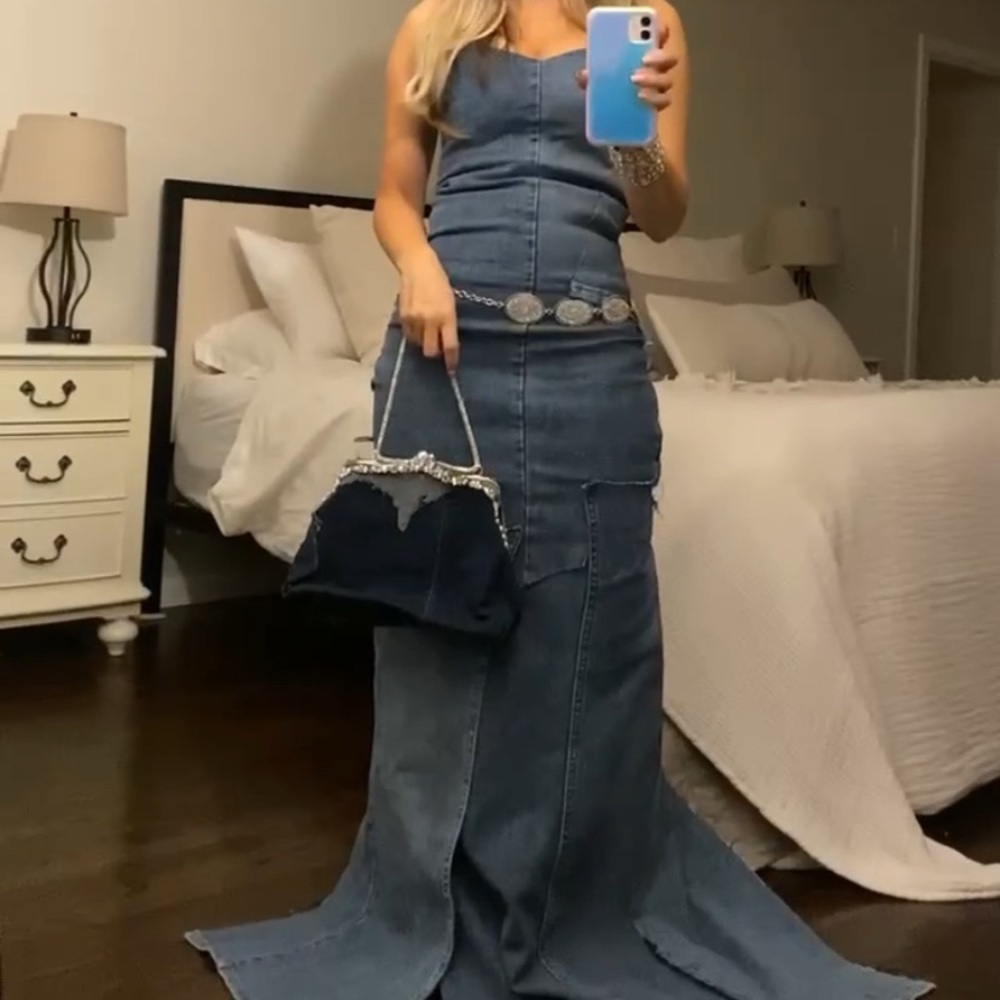 Britney Spears iconic denim jean dress costume